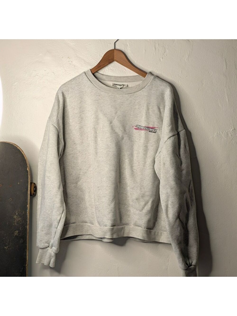 Shadow Hill Racing Men's Light Gray Crewneck Sweatshirt Size L